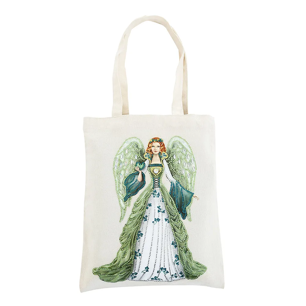 DIY Diamond Painting Handbag Reusable Shopping Tote (BB001 Lady Angel)