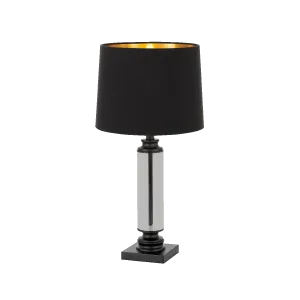 Dorcel Black and Smoke Traditional Table Lamp