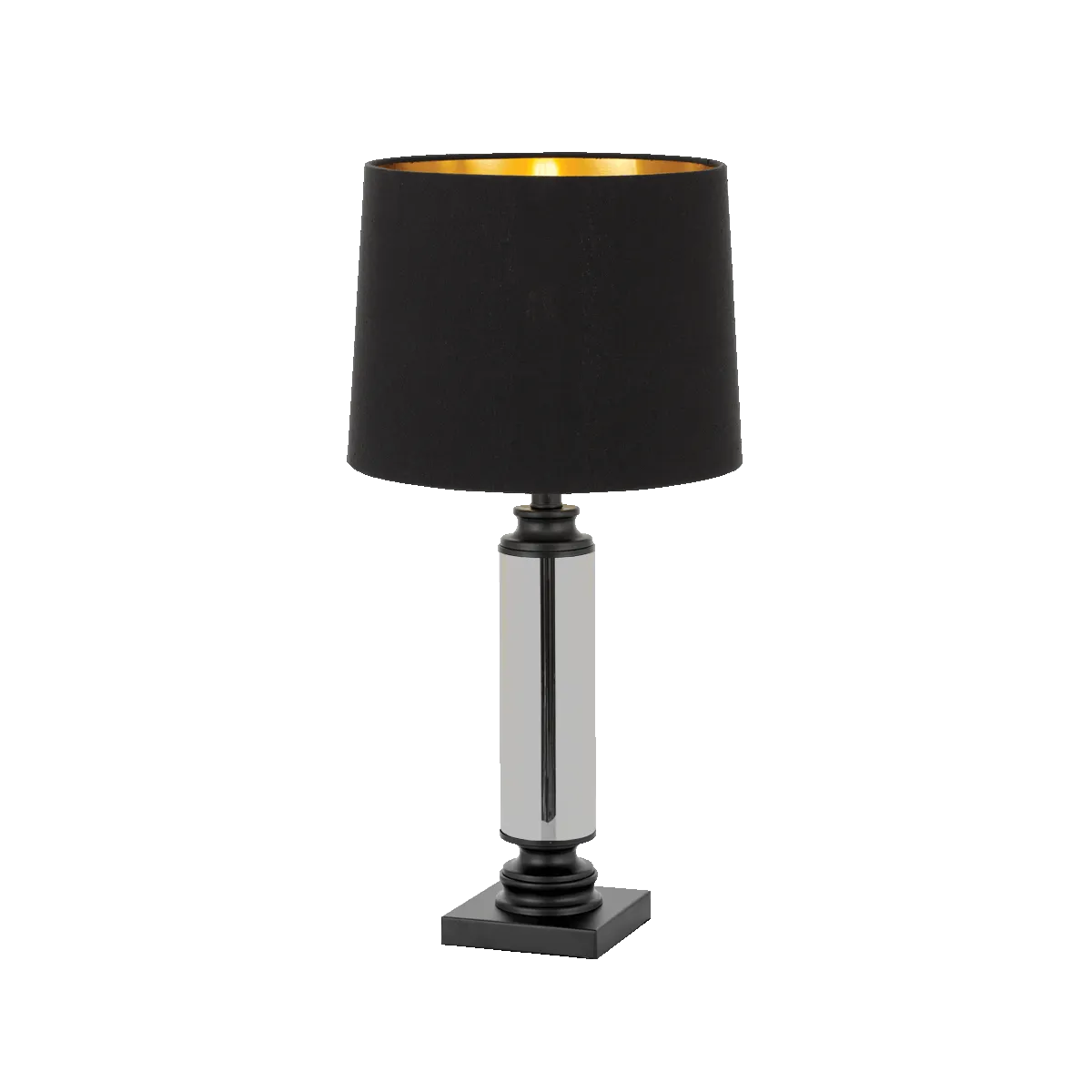 Dorcel Black and Smoke Traditional Table Lamp