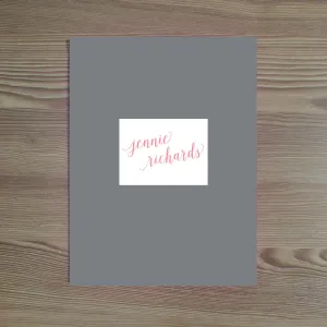 Duo Tone Personalized Folder Stickers