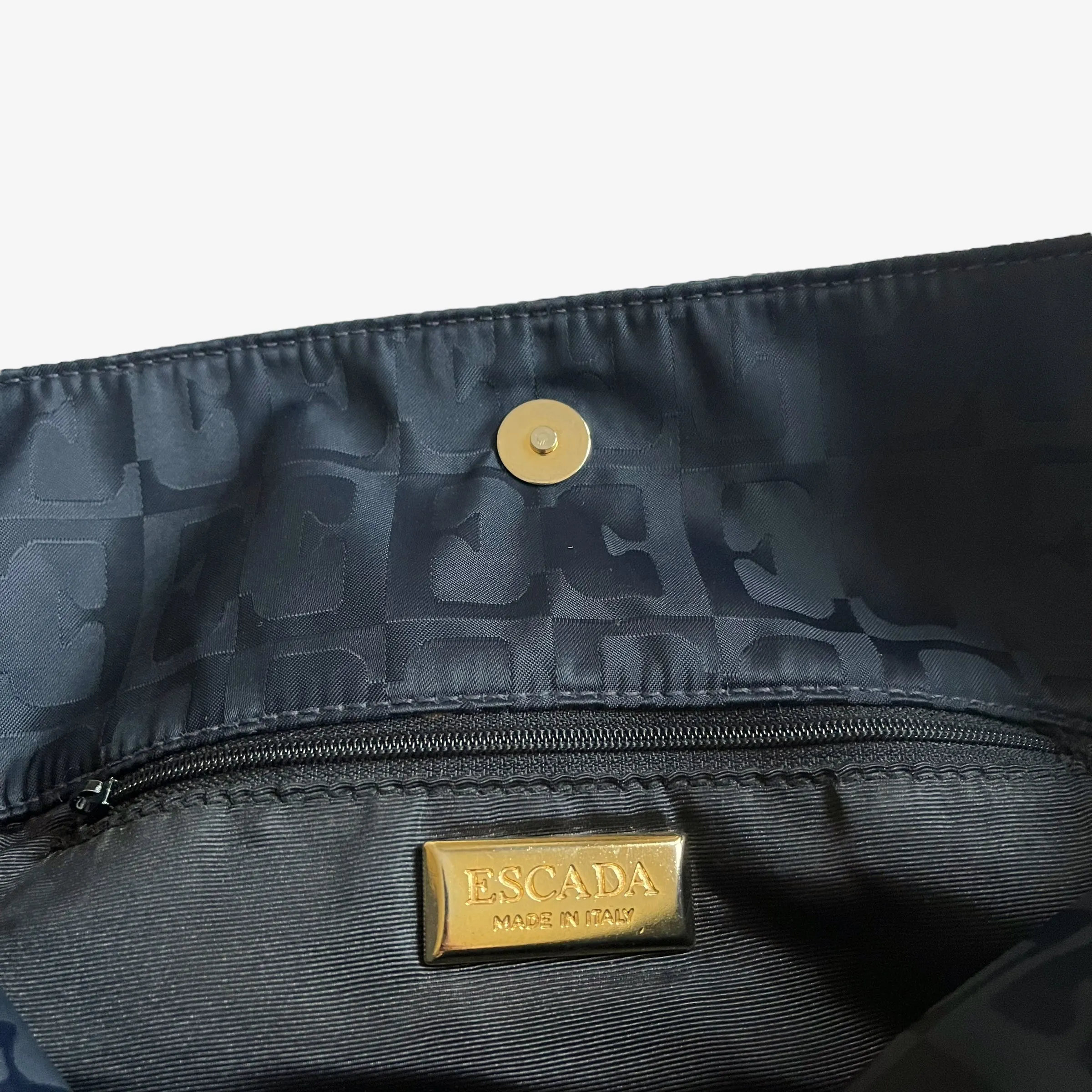 Escada Monogram Shoulder Bag