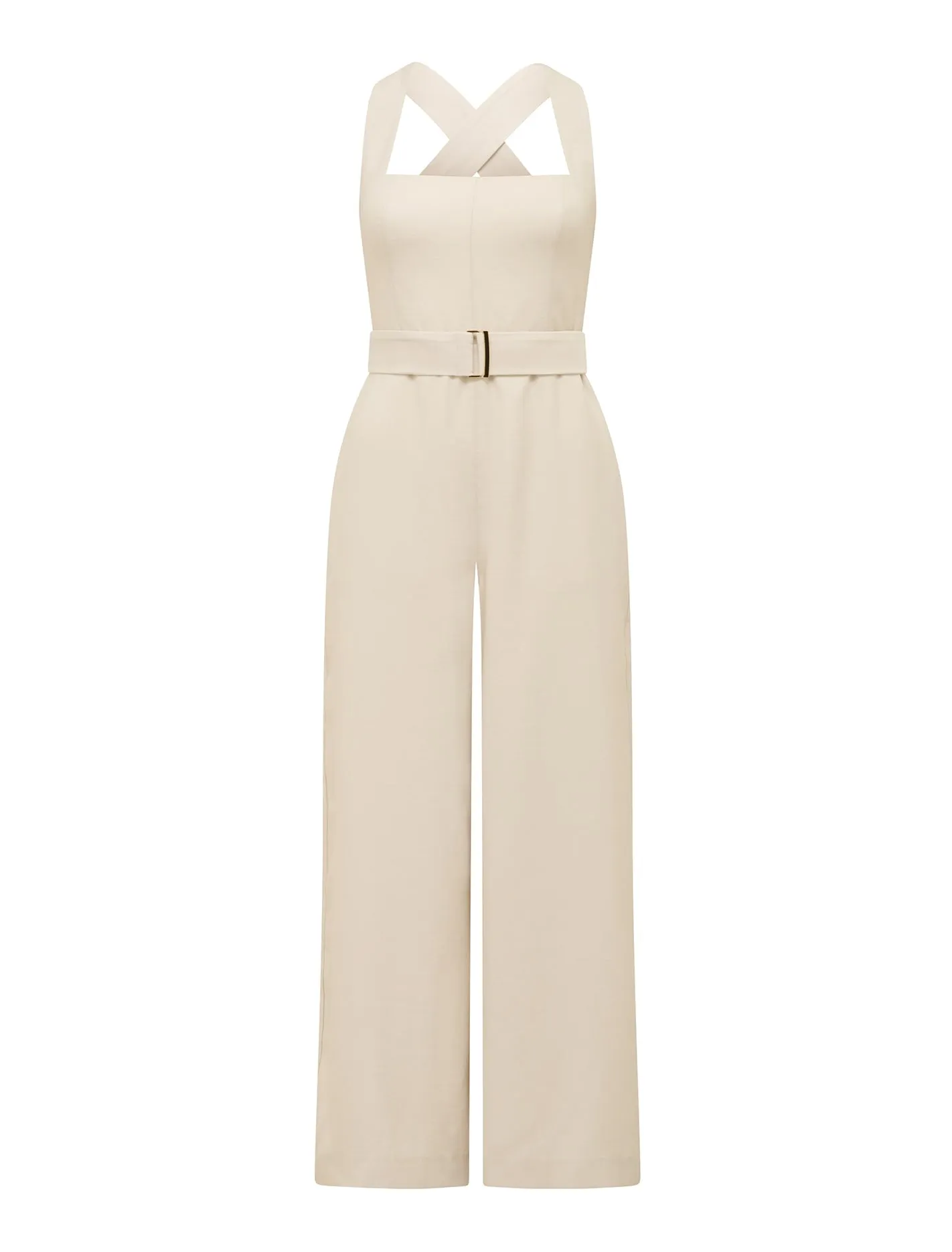 Estella Petite Belted Jumpsuit