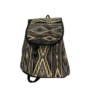 Ethnic Handwoven Boho Hippie Cotton Southwestern Style Tribal Embelished Backpack Style Bag #3