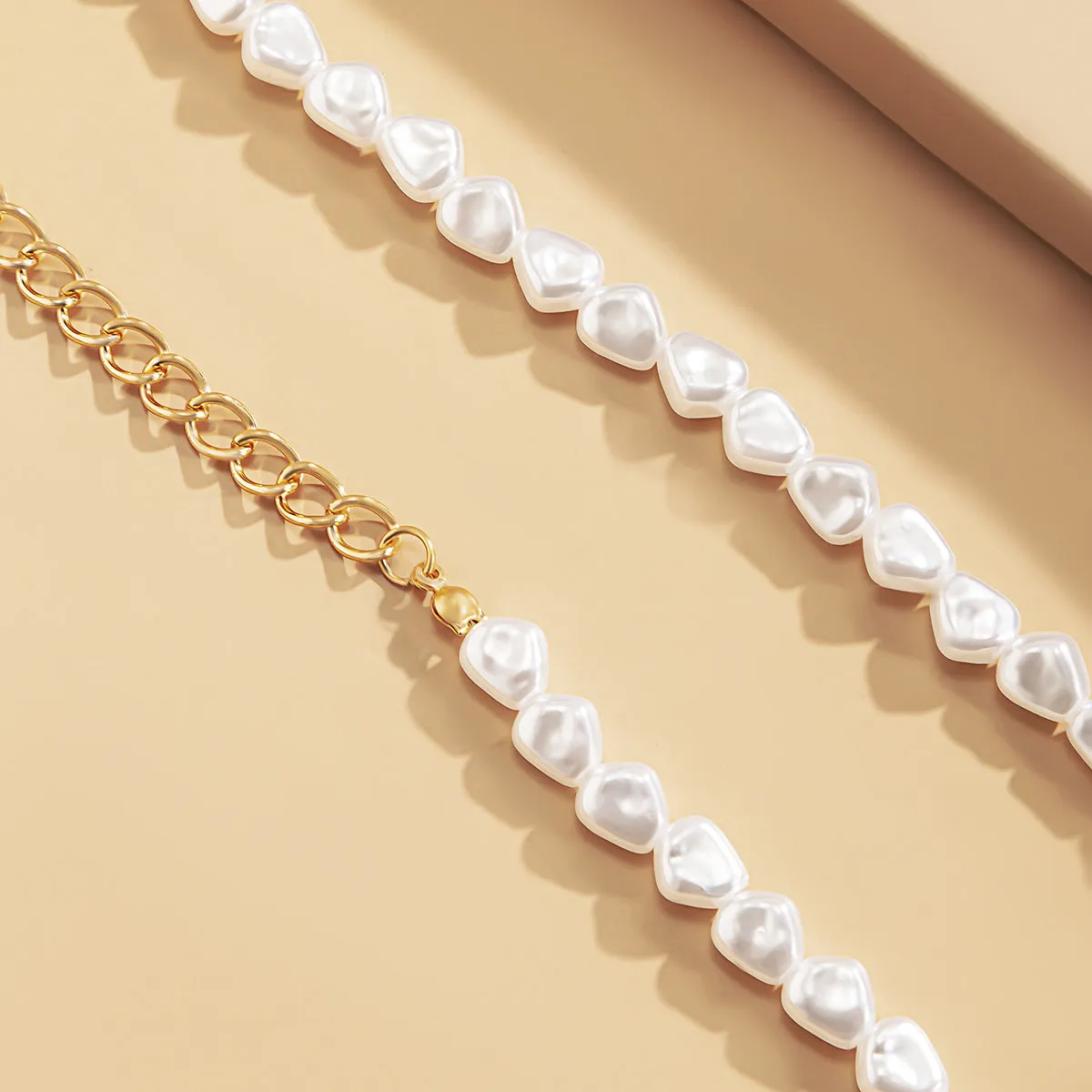 European and American Style Imitation Pearl Body Chain Necklace for Women