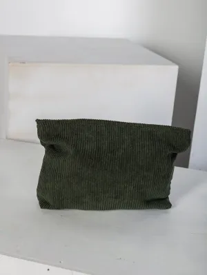 Evergreen Cord Pouch - Green