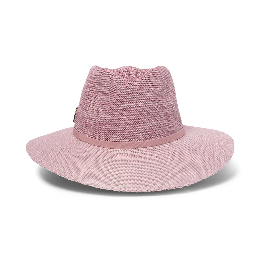 Evoke Aston Fedora - Old Rose/Pink