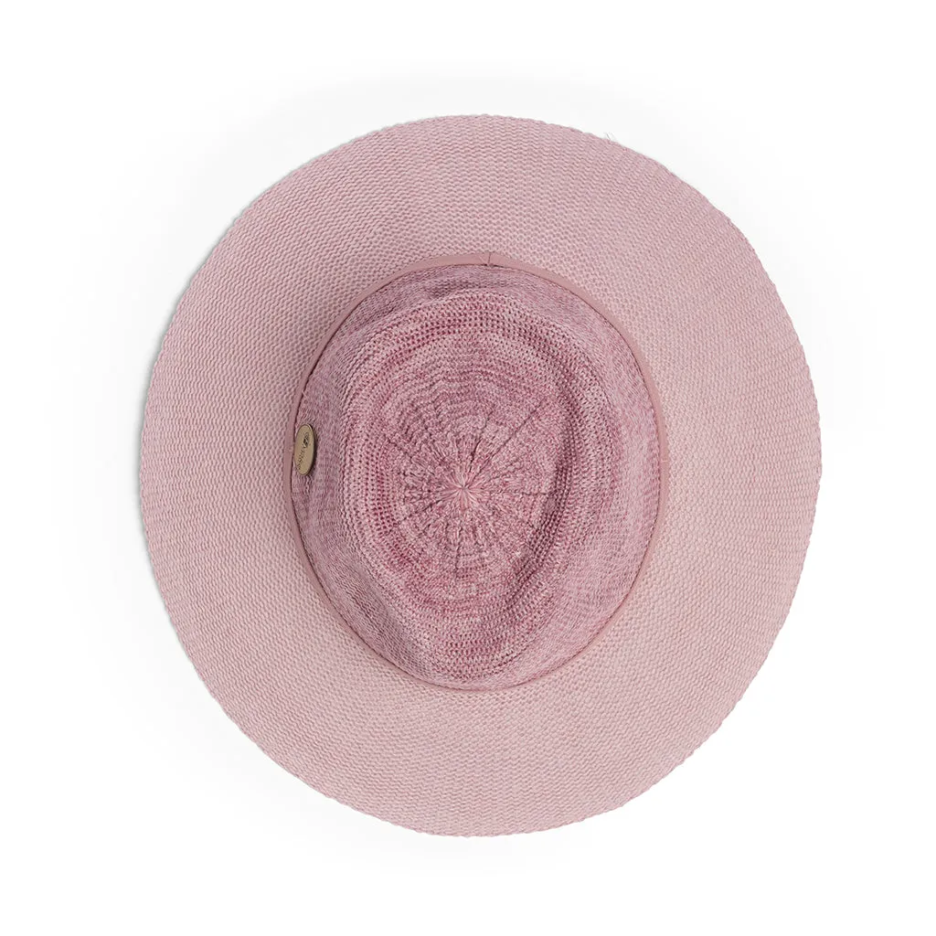 Evoke Aston Fedora - Old Rose/Pink