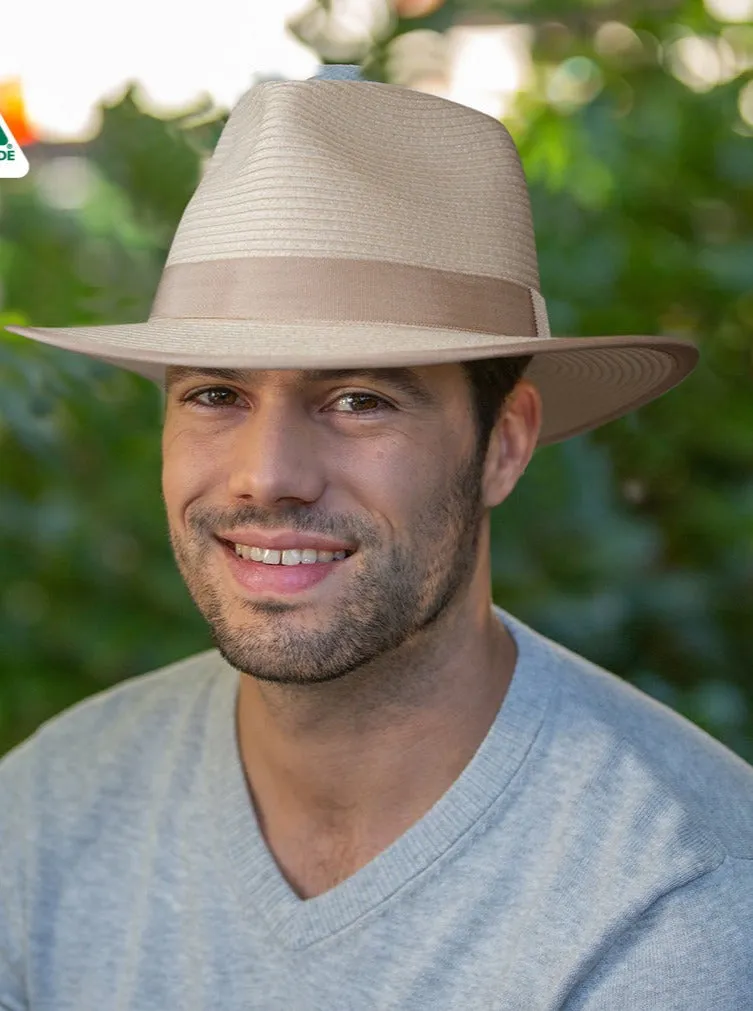 Evoke Eumundi Unisex Fedora - Ivory/Beige