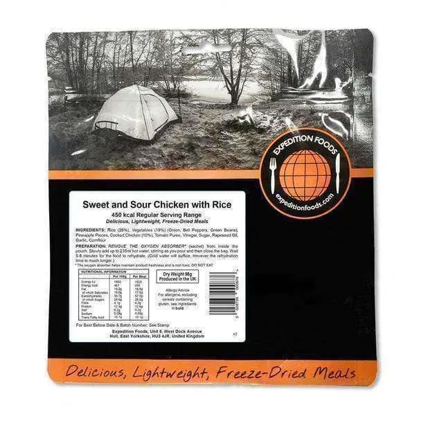Expedition Foods - Sweet and Sour Chicken with Rice (Regular Serving)