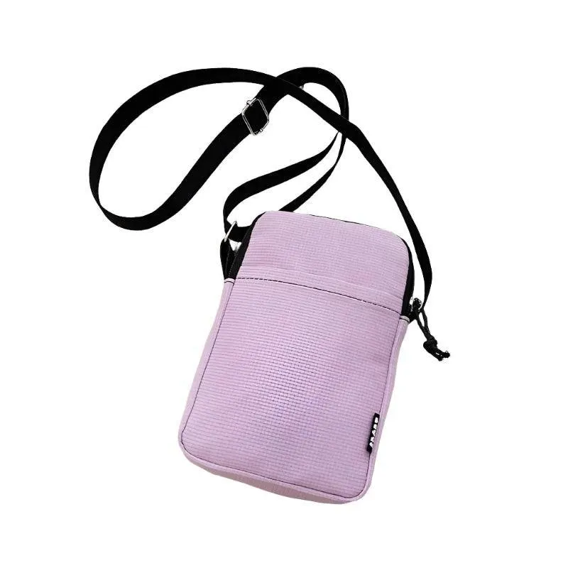 Fashion Mobile Phone Bag, Stylish Crossbody, Oxford Cloth, Adjustable Strap, Multiple Compartments, Headphone Hole, Durable and Chic
