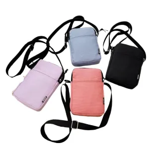 Fashion Mobile Phone Bag, Stylish Crossbody, Oxford Cloth, Adjustable Strap, Multiple Compartments, Headphone Hole, Durable and Chic