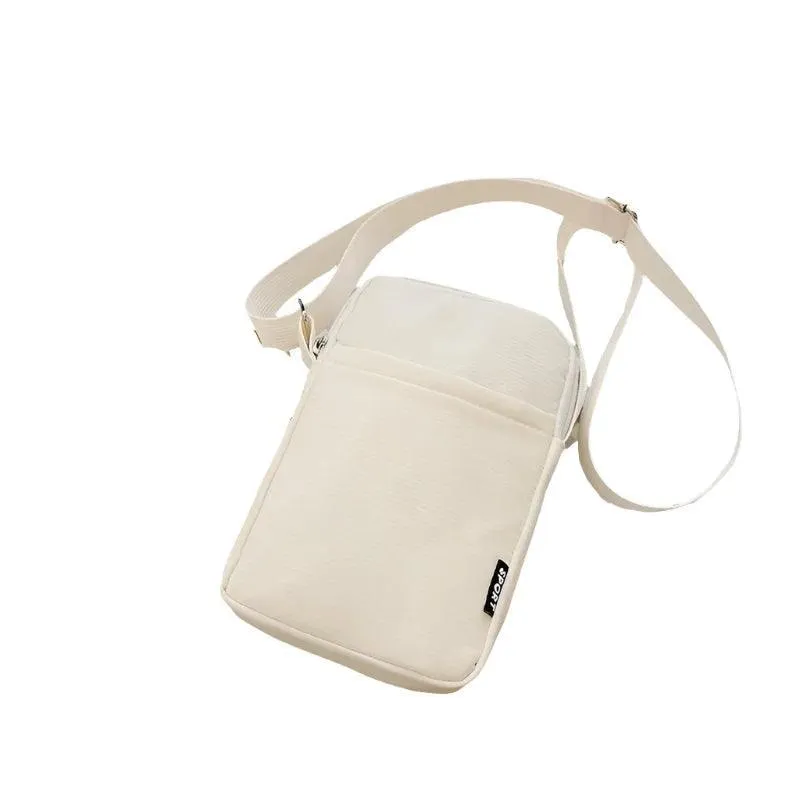 Fashion Mobile Phone Bag, Stylish Crossbody, Oxford Cloth, Adjustable Strap, Multiple Compartments, Headphone Hole, Durable and Chic