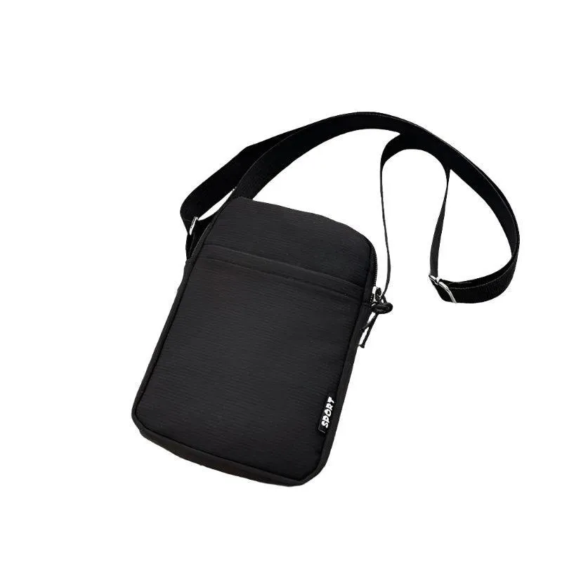Fashion Mobile Phone Bag, Stylish Crossbody, Oxford Cloth, Adjustable Strap, Multiple Compartments, Headphone Hole, Durable and Chic