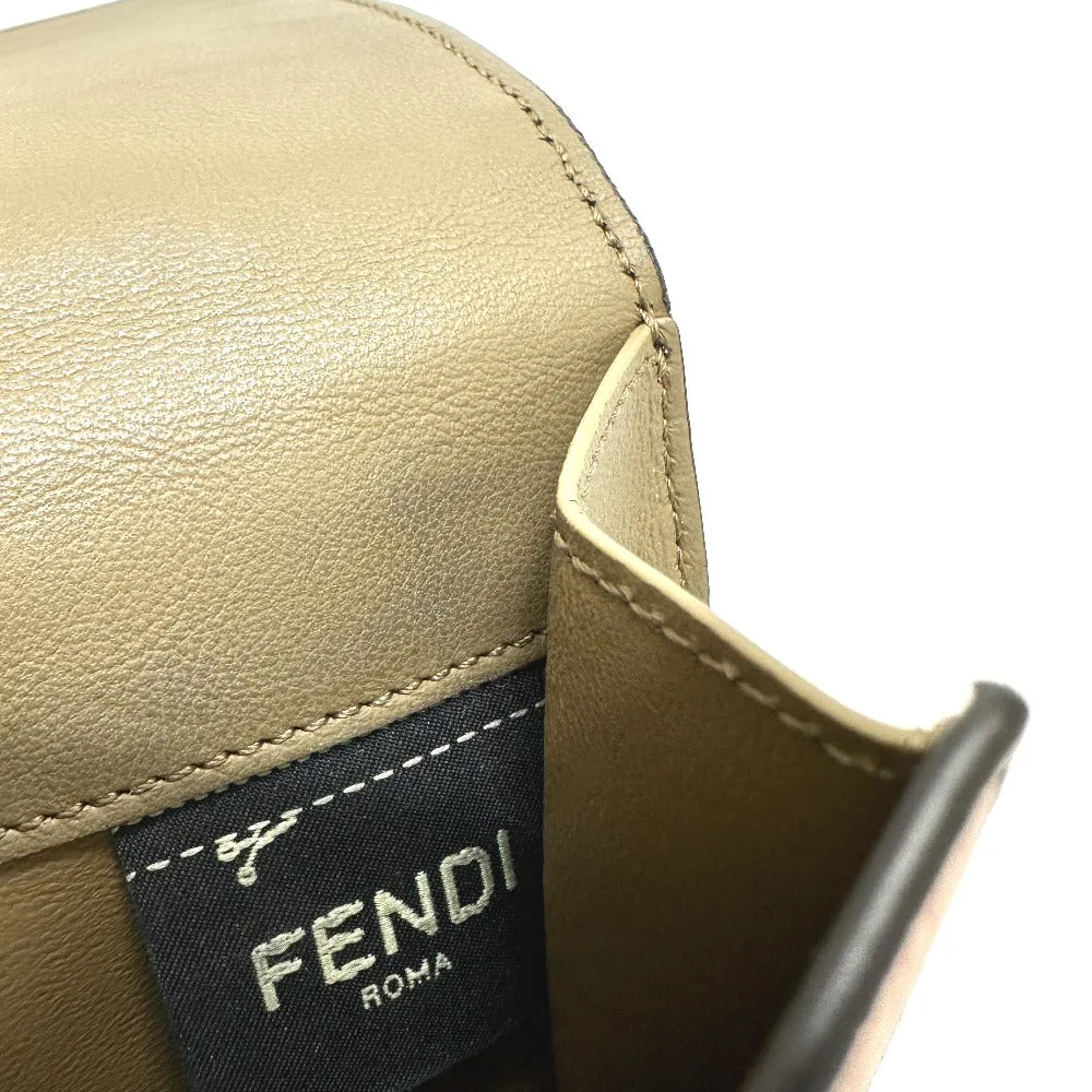 FENDI Folded wallet 8M0438 leather pink Peekaboo Women Used