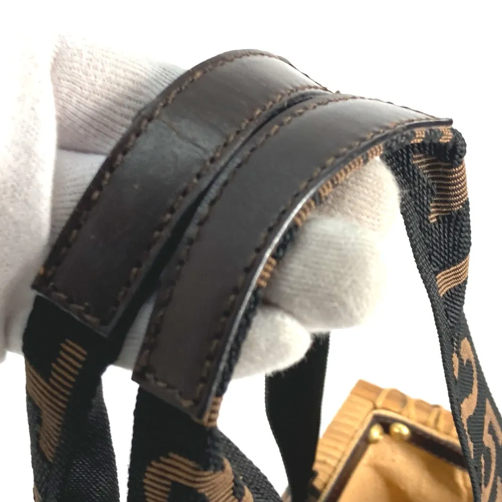 FENDI Handbag Rattan Brown straw basket bag basket basket Women Used