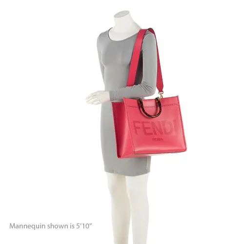 Fendi Leather Sunshine Medium Shopper Tote (SHF-YOn37K)