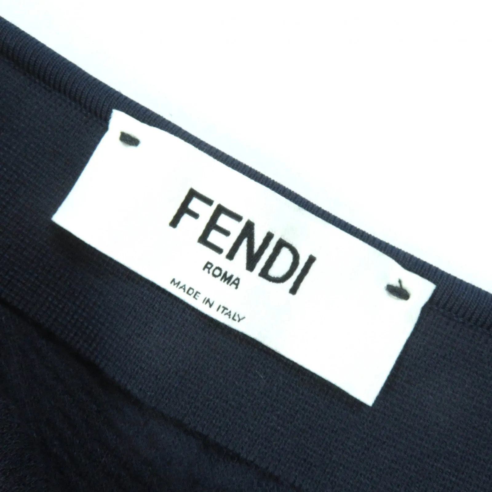 FENDI Long skirt FZQ677 Rayon Navy 40