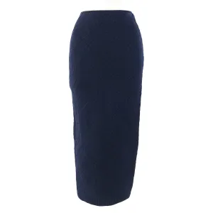 FENDI Long skirt FZQ677 Rayon Navy 40