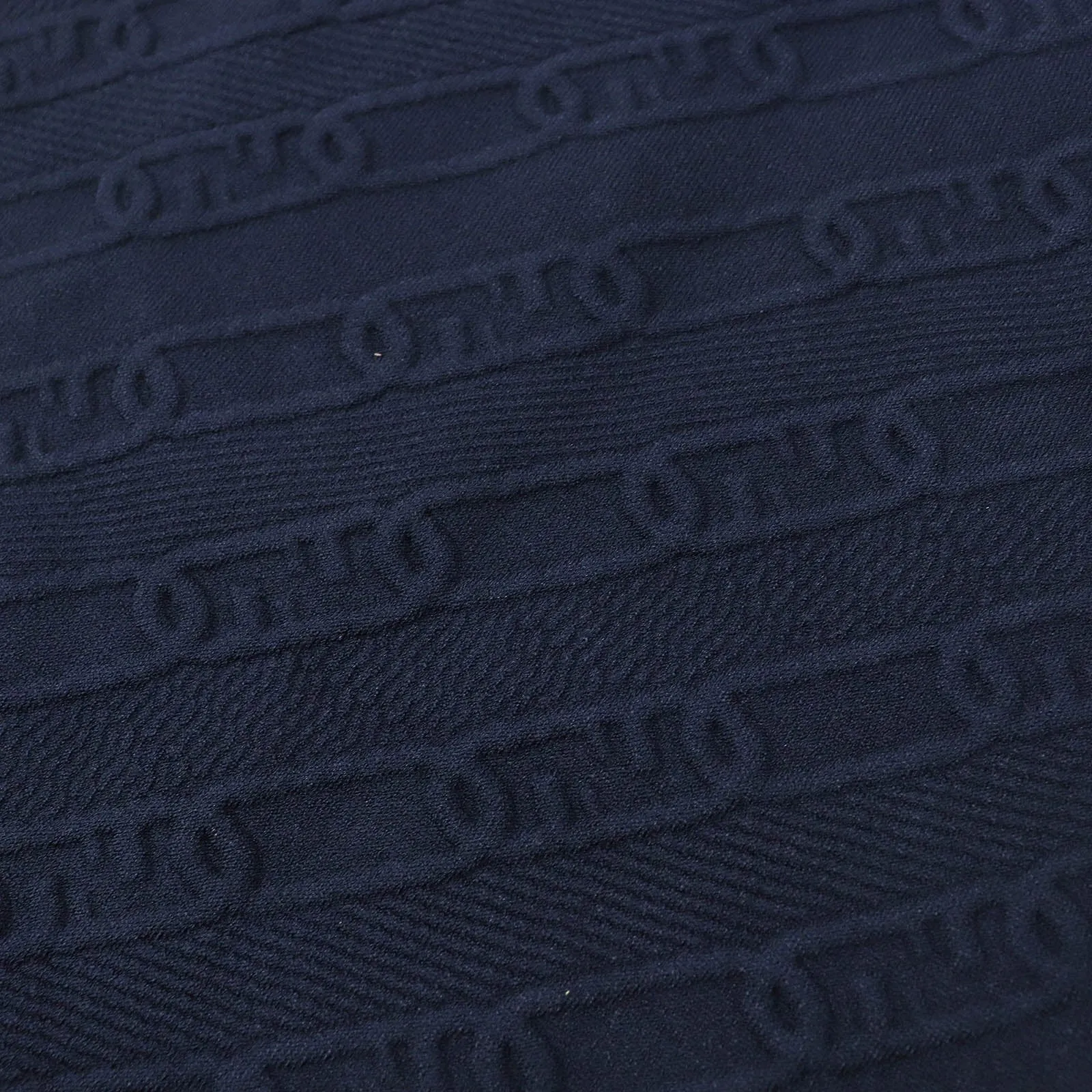 FENDI Long skirt FZQ677 Rayon Navy 40