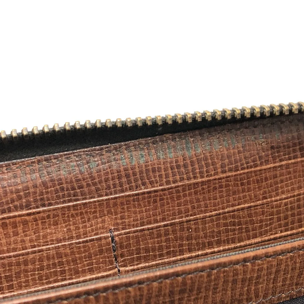 FENDI Long Wallet Purse 7M0174 PVC / Leather Brown Zucca mens Used