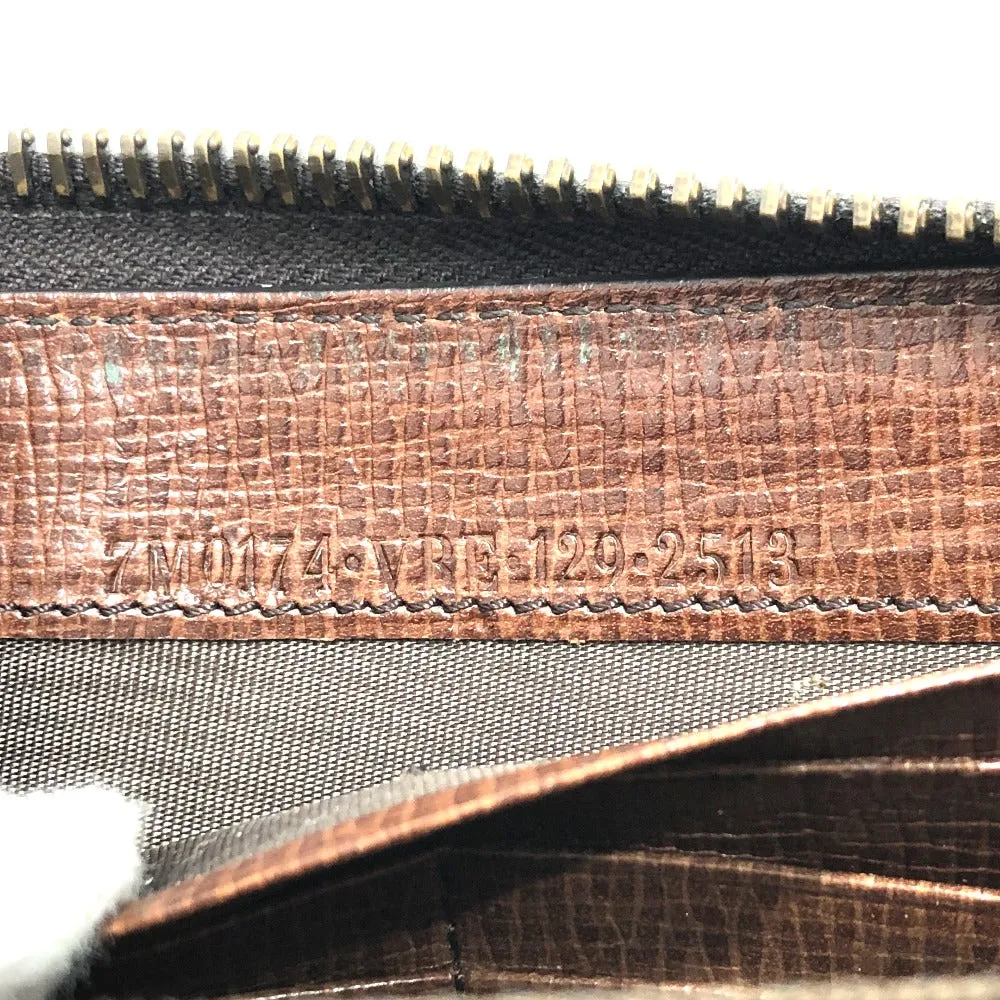 FENDI Long Wallet Purse 7M0174 PVC / Leather Brown Zucca mens Used