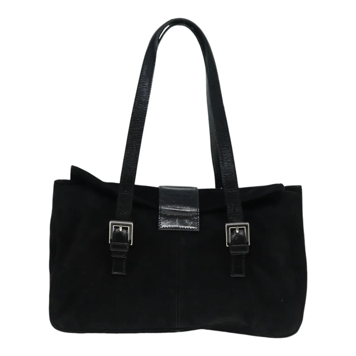 Fendi Mamma Baguette  Suede Shoulder Bag ()