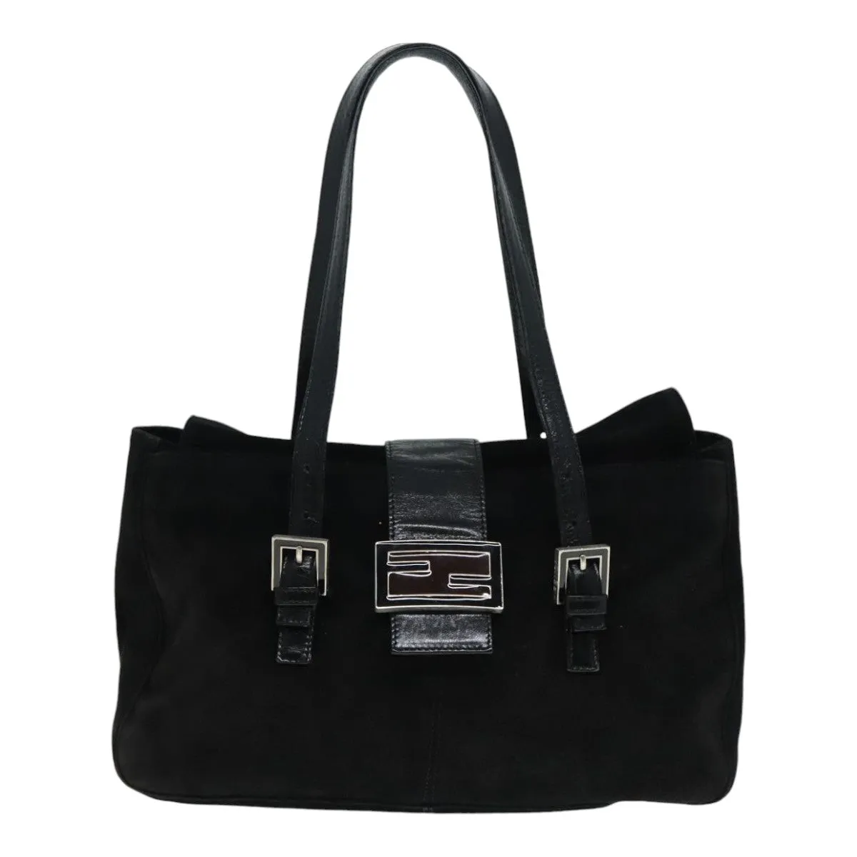 Fendi Mamma Baguette  Suede Shoulder Bag ()