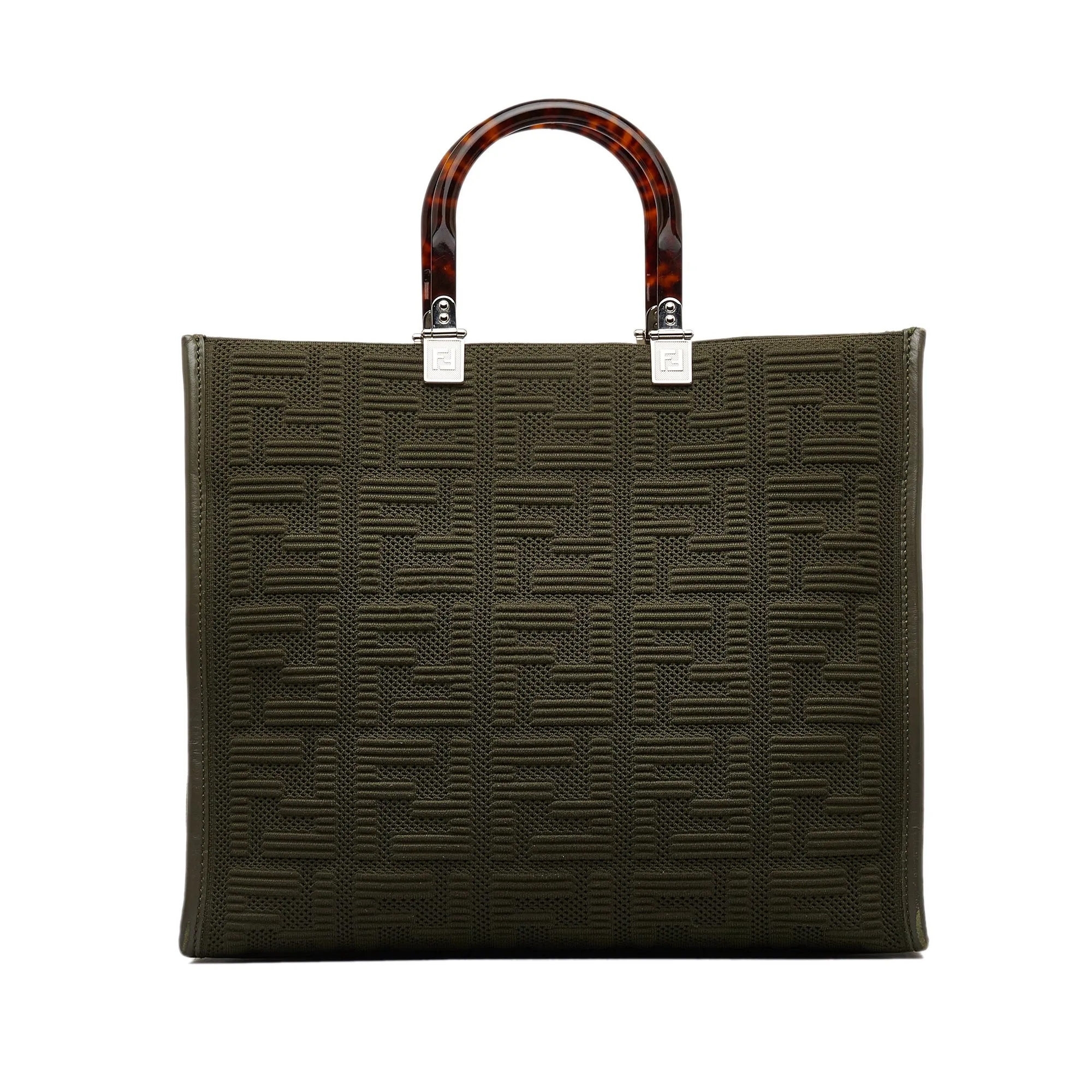 FENDI Medium Zucca Sunshine Shopper Tote Satchel