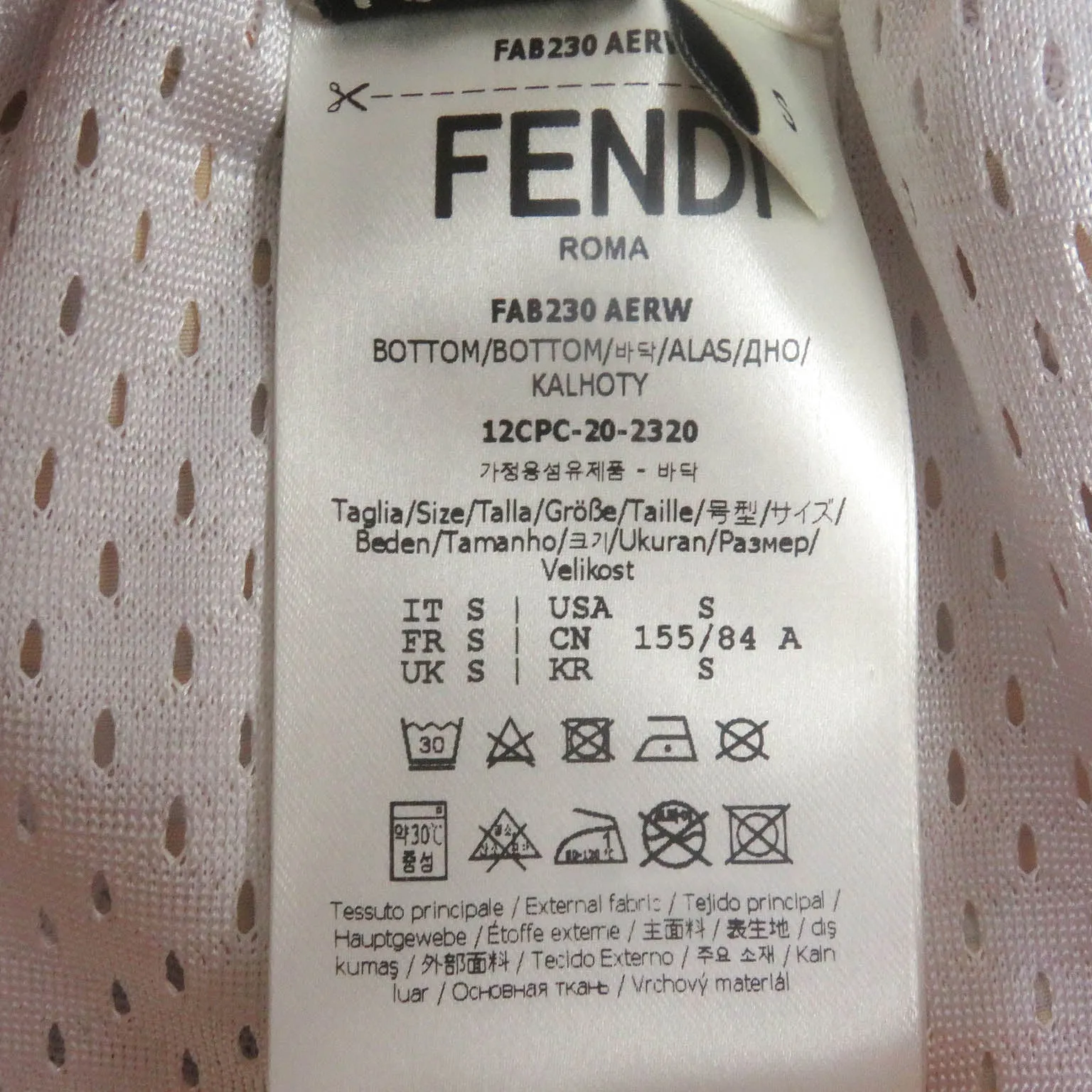 FENDI Shorts FAB230 polyester Orange S