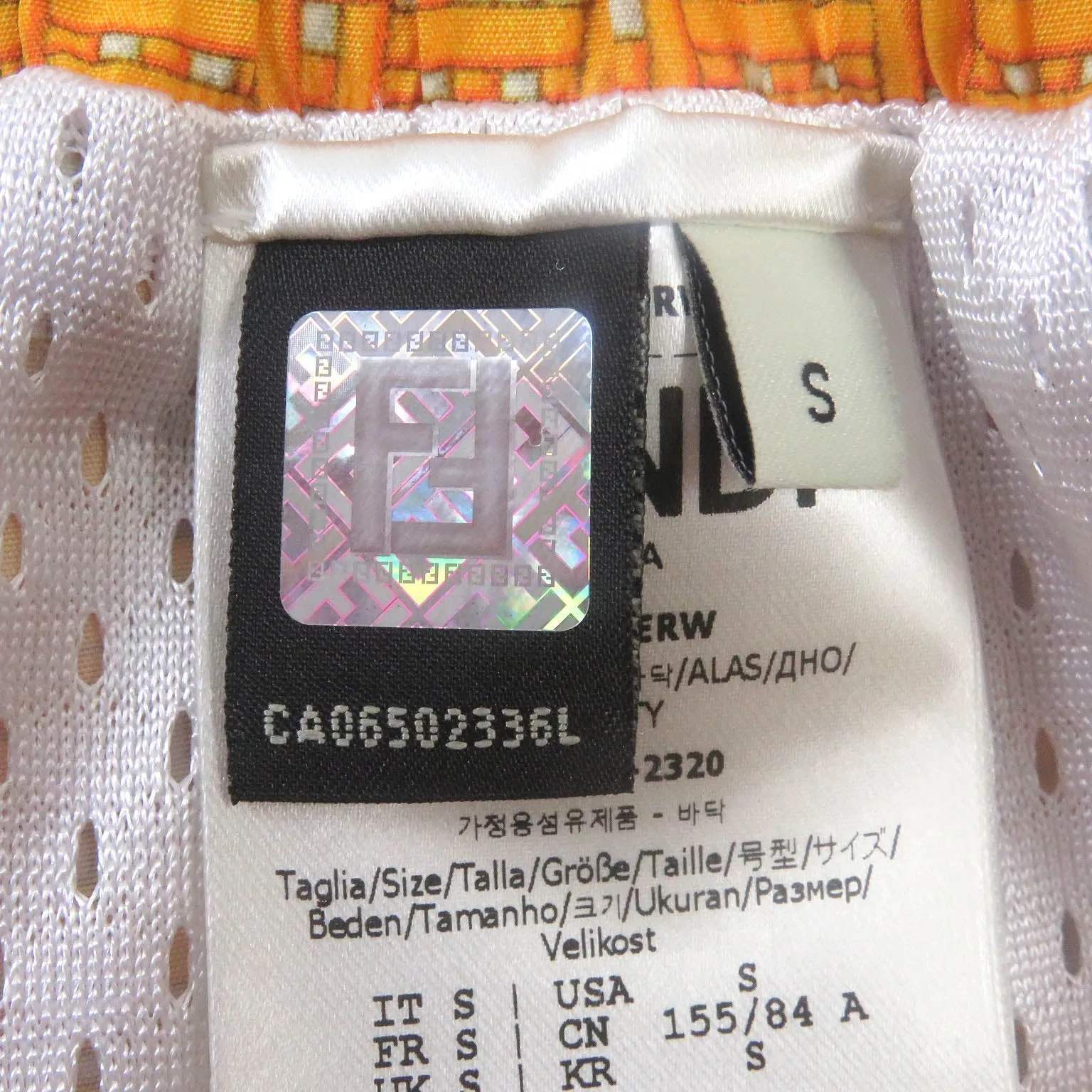 FENDI Shorts FAB230 polyester Orange S