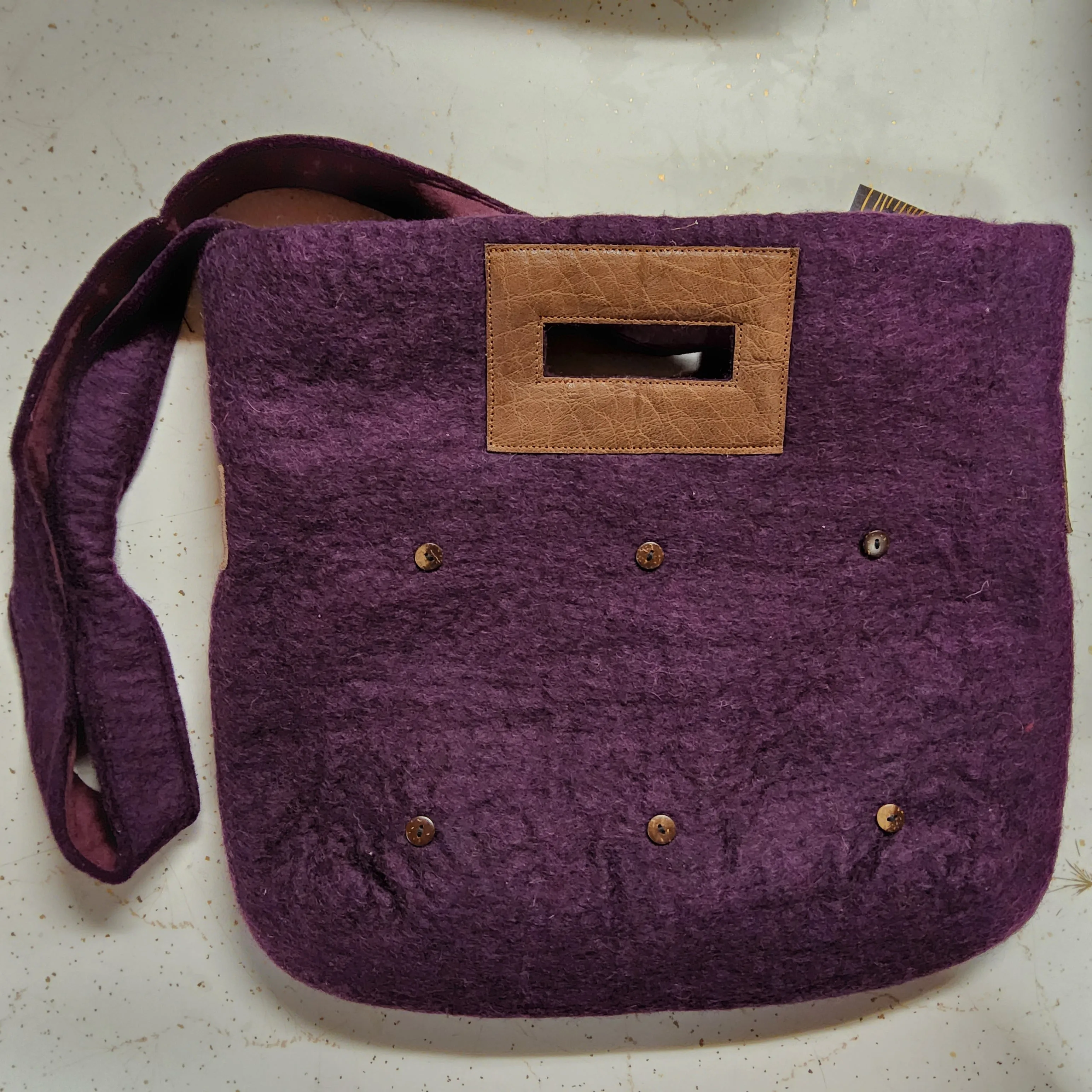 Fibres of Life - Fair Trade - Button Tote Bag - Assorted Colours