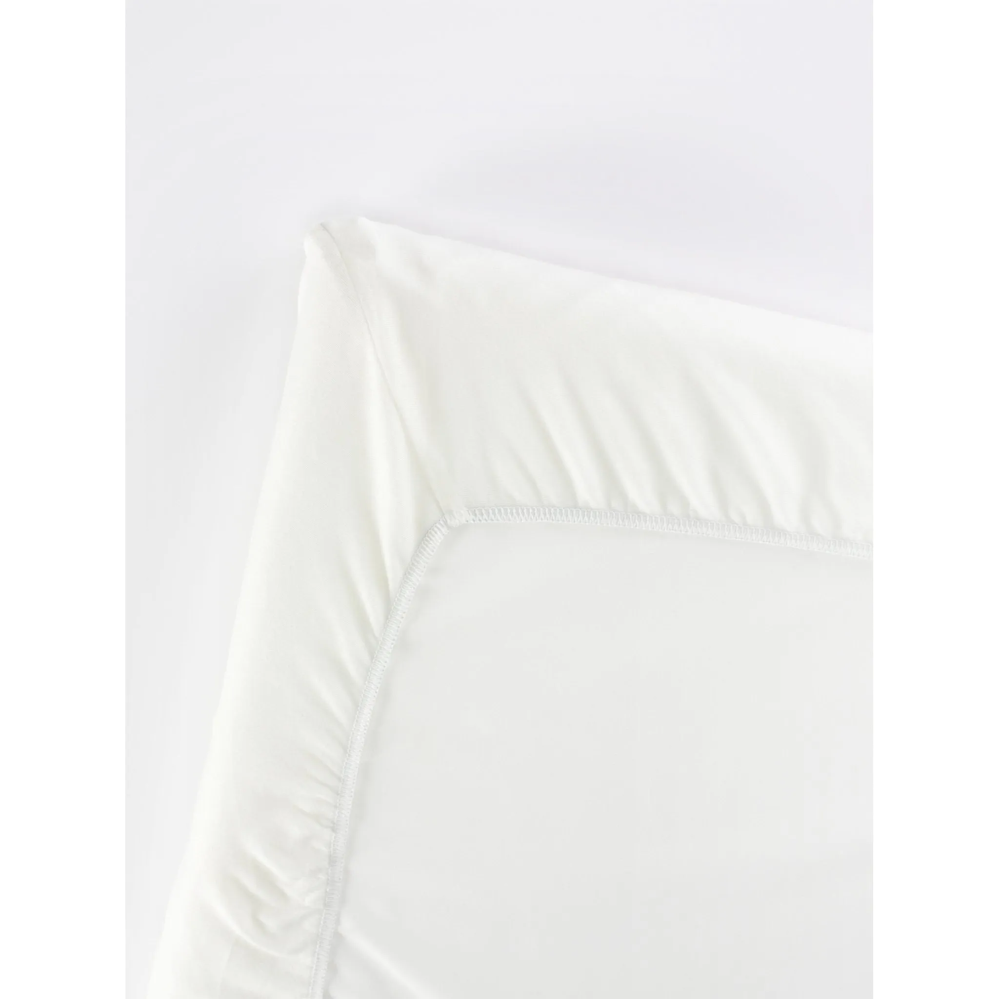 Fitted Sheet for Travel Cot - White
