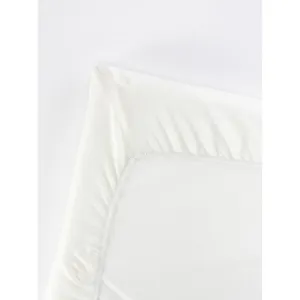 Fitted Sheet for Travel Cot - White