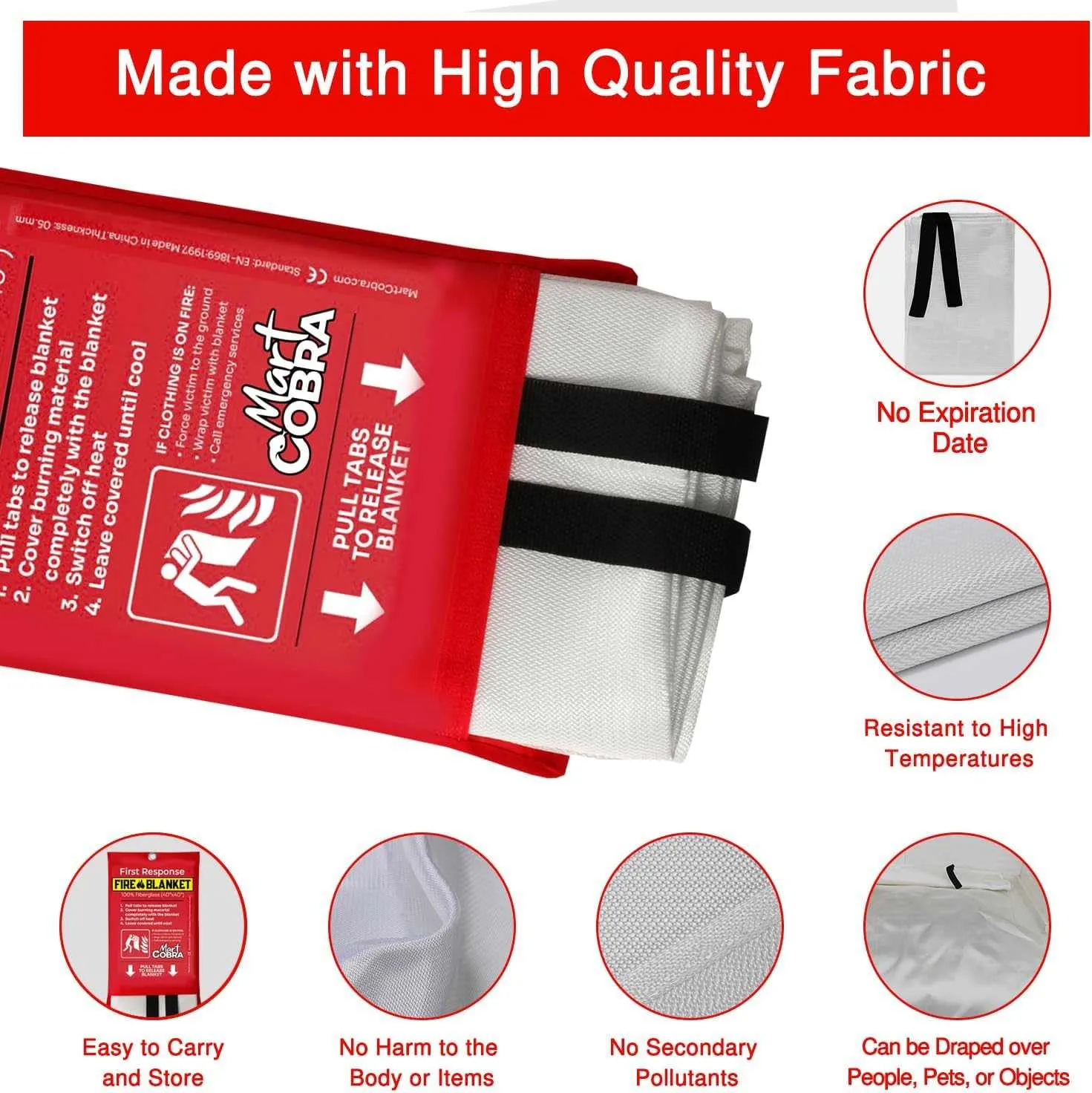 Flame Retardant  Fire Blanket