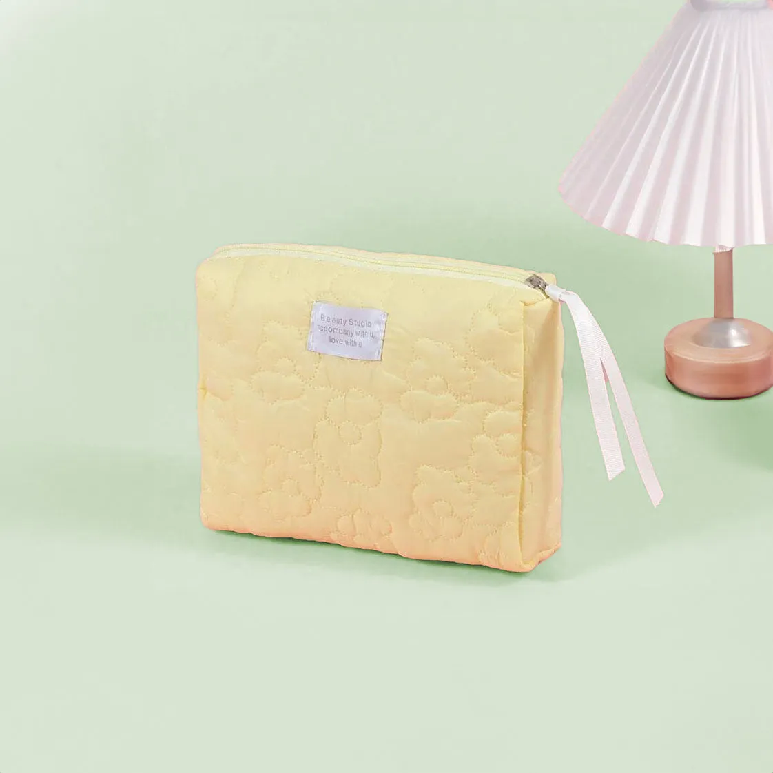 Flower Puffy Makeup Pouch