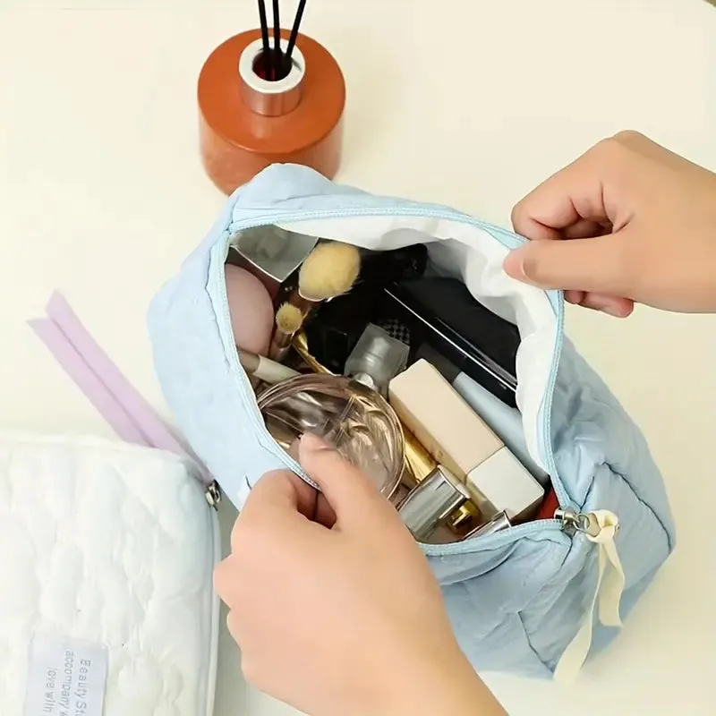 Flower Puffy Makeup Pouch