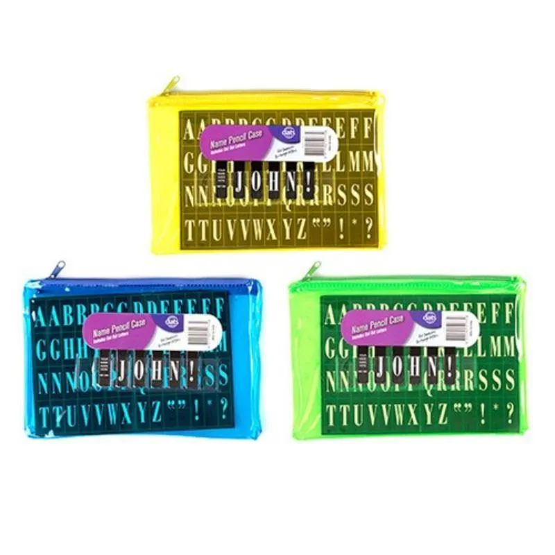 Fluro Name Pencil Case