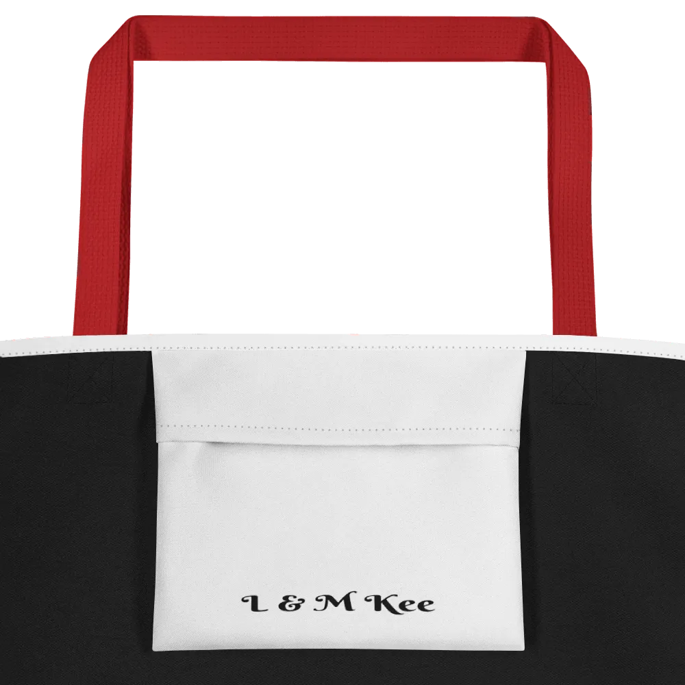 Food Before Dudes Large Tote Bag