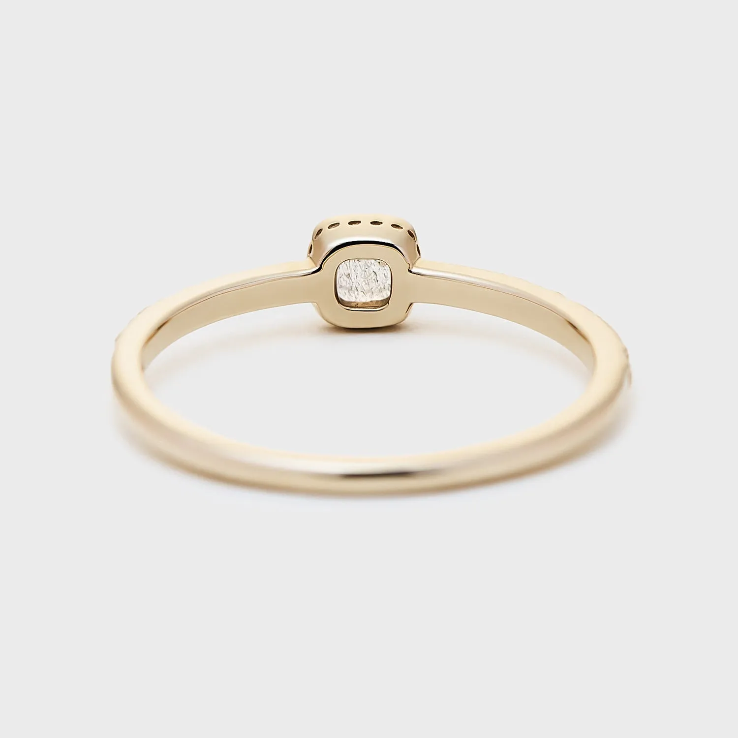 French Minimalist Labradorite Ring
