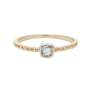 French Minimalist Labradorite Ring