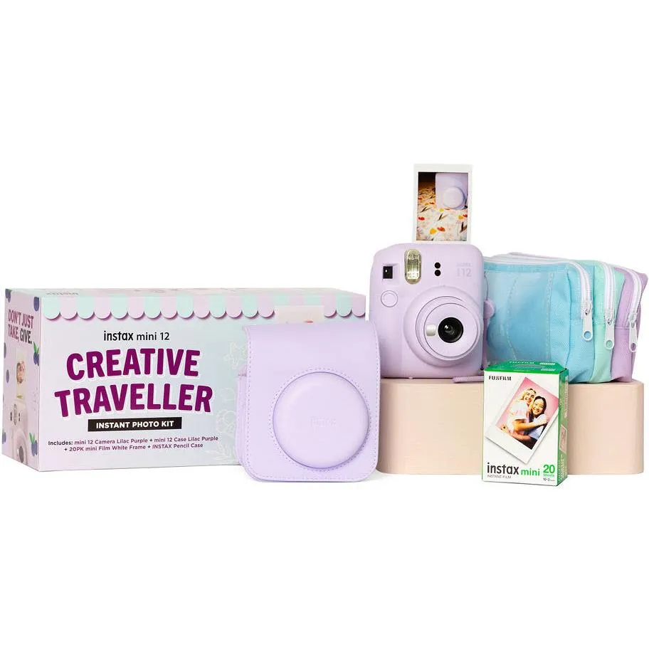 Fujifilm Instax Mini12 Creative Traveller Instant Photo Kit (Lilac Purple)