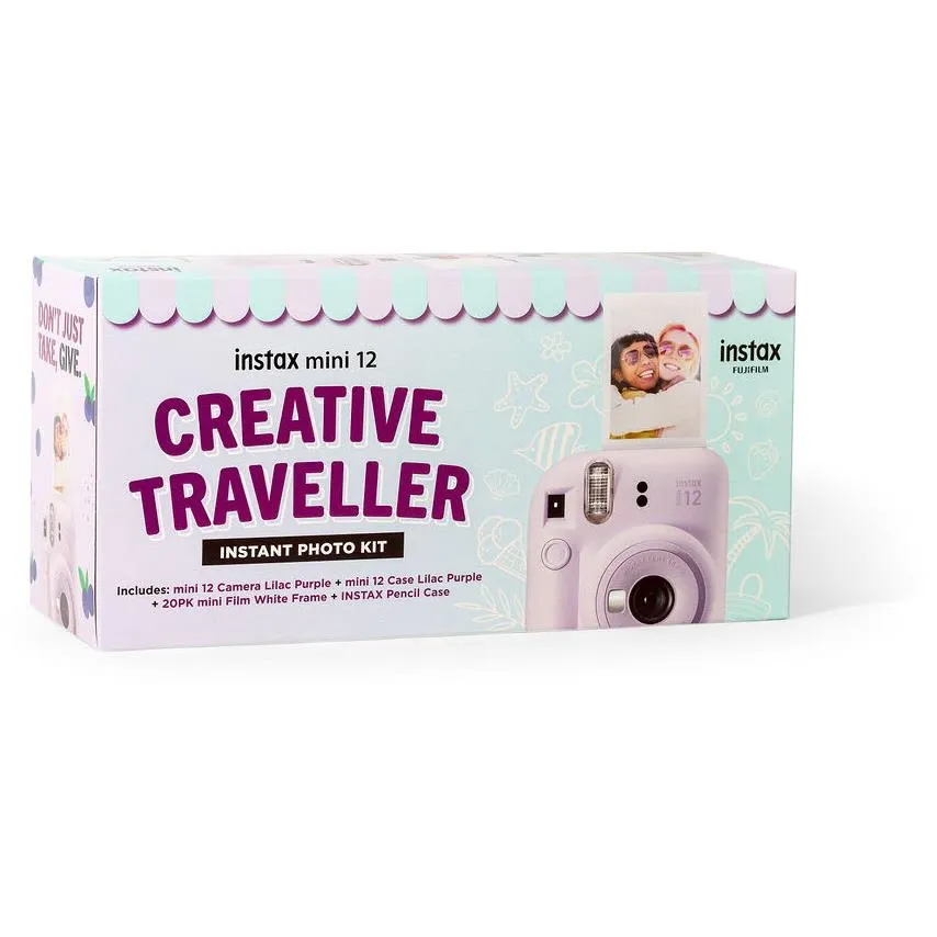 Fujifilm Instax Mini12 Creative Traveller Instant Photo Kit (Lilac Purple)