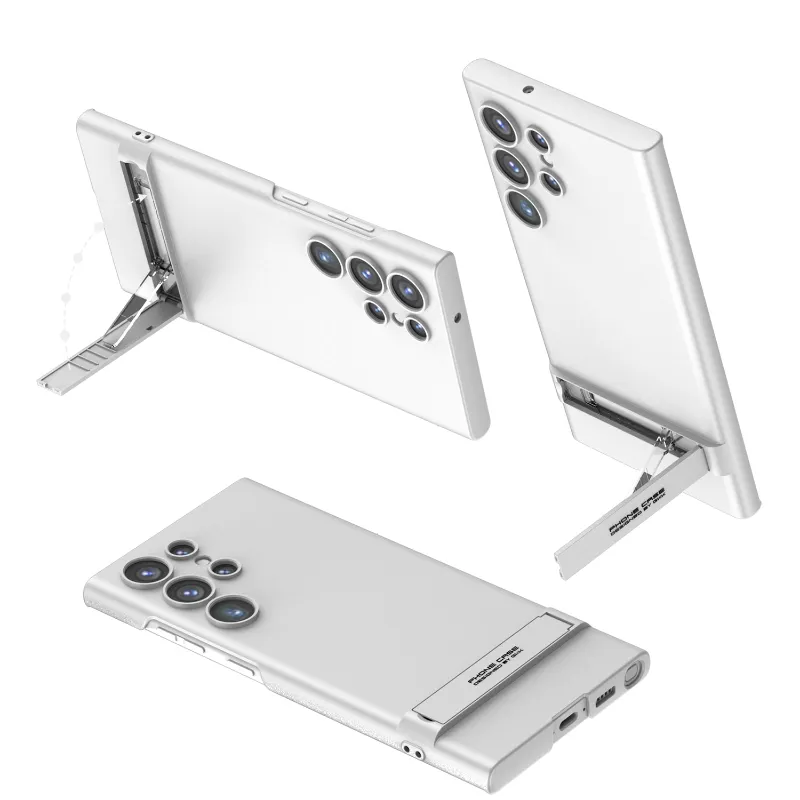 Full Coverage Ultra-thin Skin-friendly Matte Phone Case With Adjustment Bracket For Samsung Galaxy S23