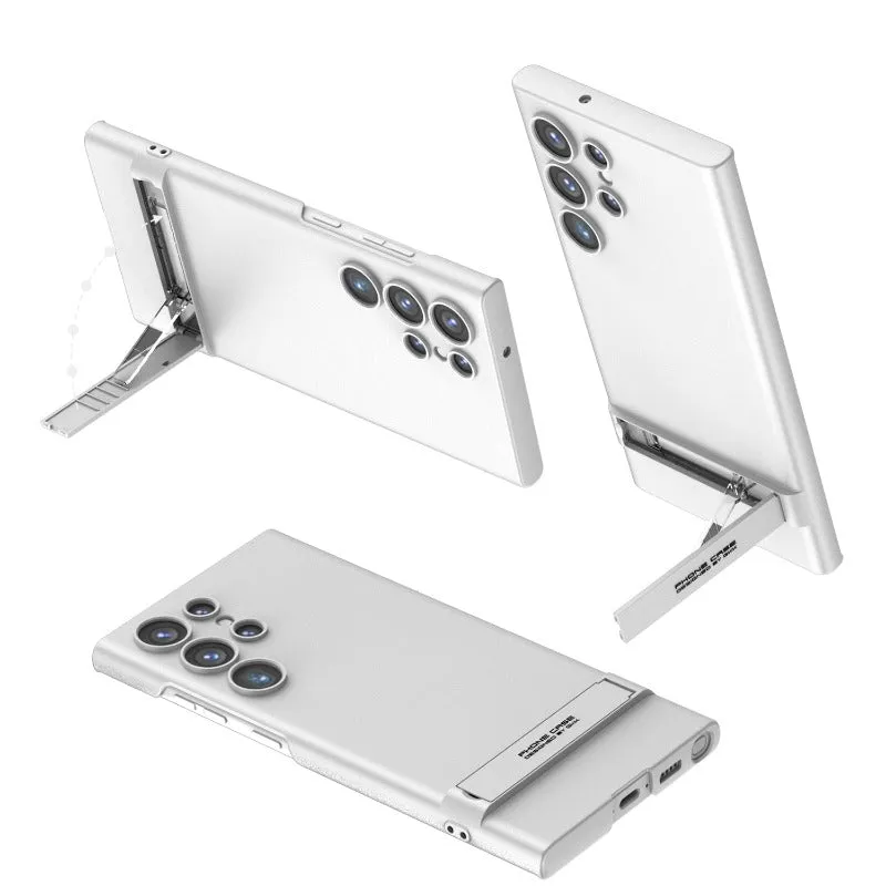 Full Coverage Ultra-thin Skin-friendly Matte Phone Case With Adjustment Bracket For Samsung Galaxy S23