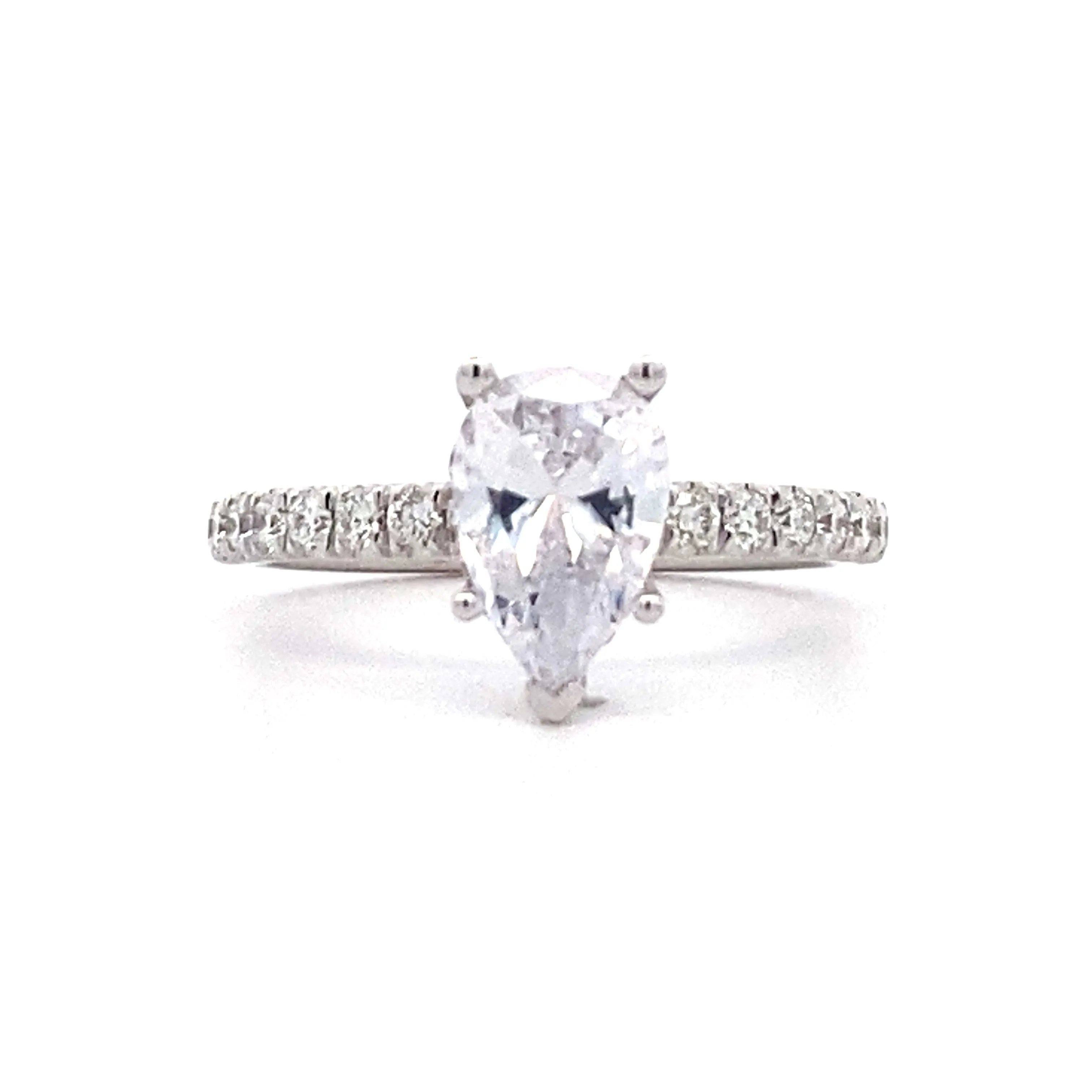 Gabriel & Co. White Gold Halo Round Diamond Engagement Ring er14649P4W44JJ.CSCZ