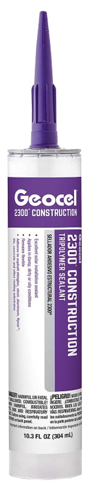 Geocel 2300 Series GC66901 Construction Tripolymer Sealant, White, 10.3 fl-oz Cartridge :EA: QUANTITY: 24