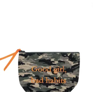 Good Girl, Bad Habits Camo Pouch