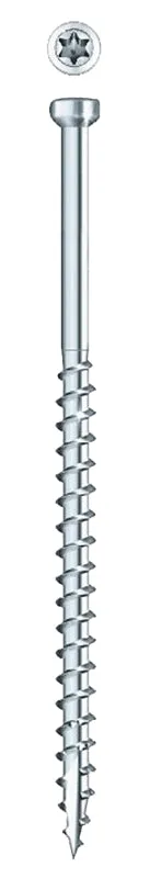 GRK Fasteners 36752 Screw, 2-1/2 in L, Trim Head, Stainless Steel