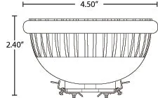 Halco PAR36/6WW/SP/LED - 6.5 Watt PAR36 Multi-Purpose LED Lamp - Spot IP67 Rated