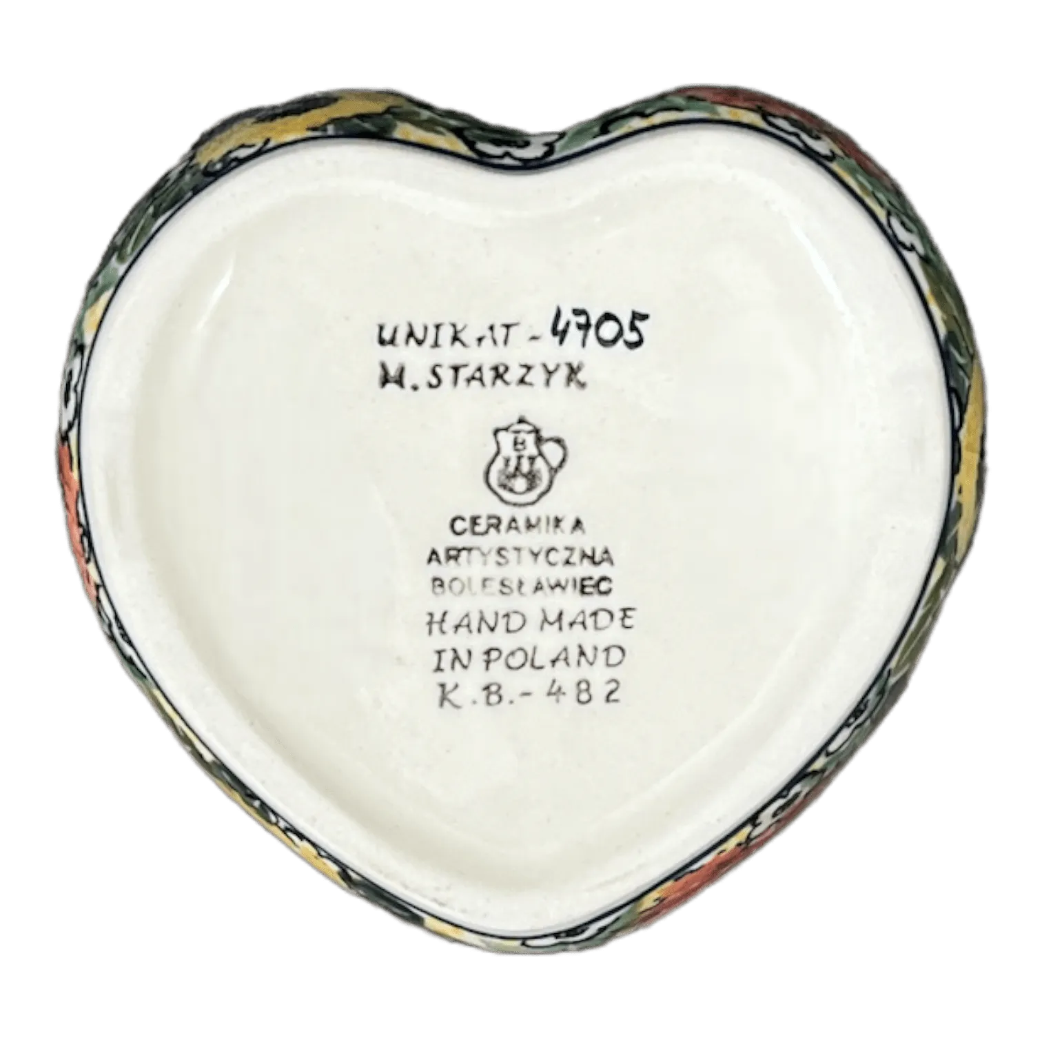 Heart Box, 4.5" in "Tropical Love" by Ceramika Artystyczna | A143-U4705